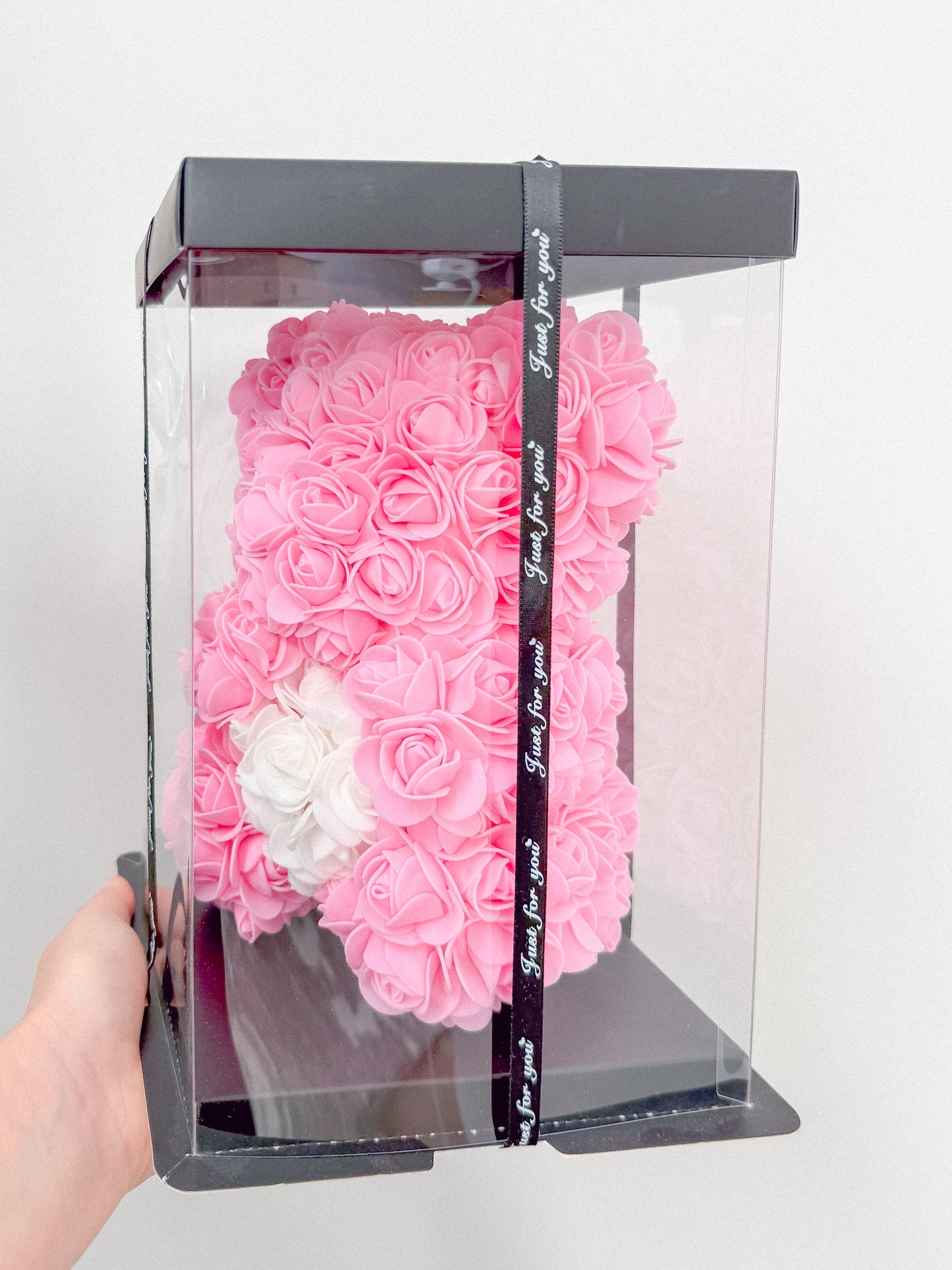 Artificial Flowers Rose Teddy Bear (in a box)