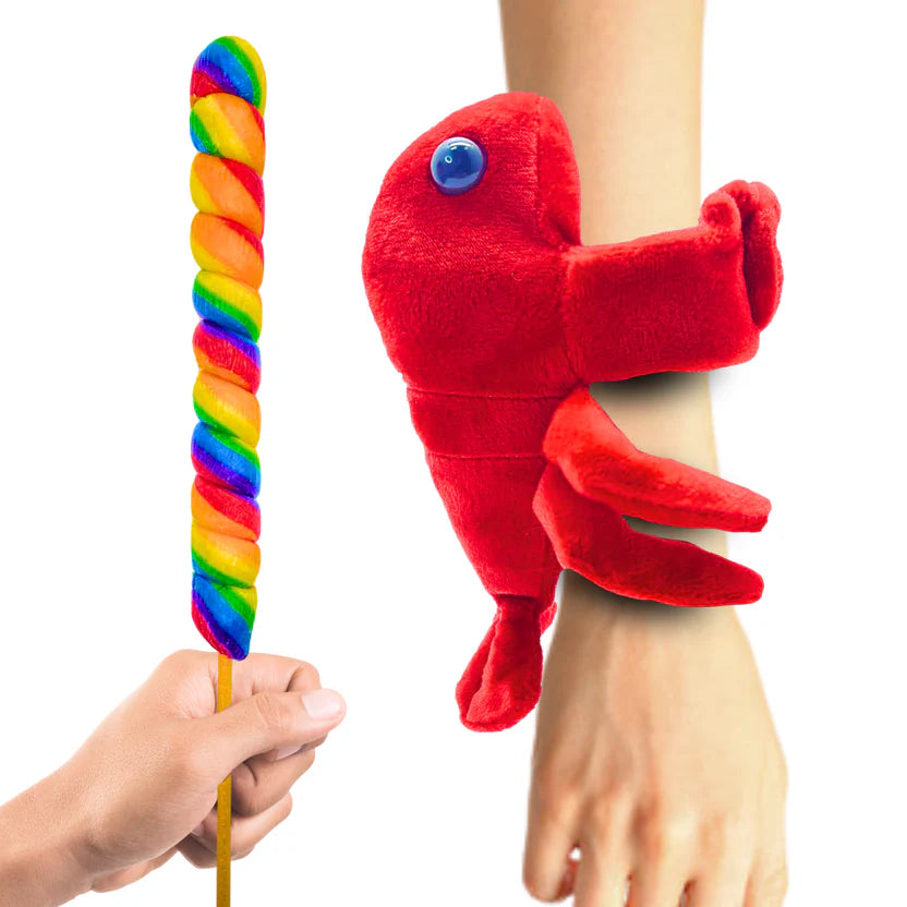 Lobster plush lollipop